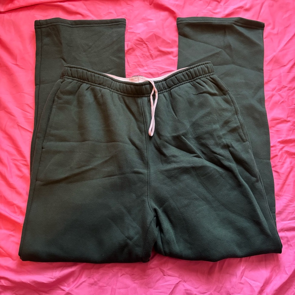 Wild Fable Forest Green Sweatpants with White Accents